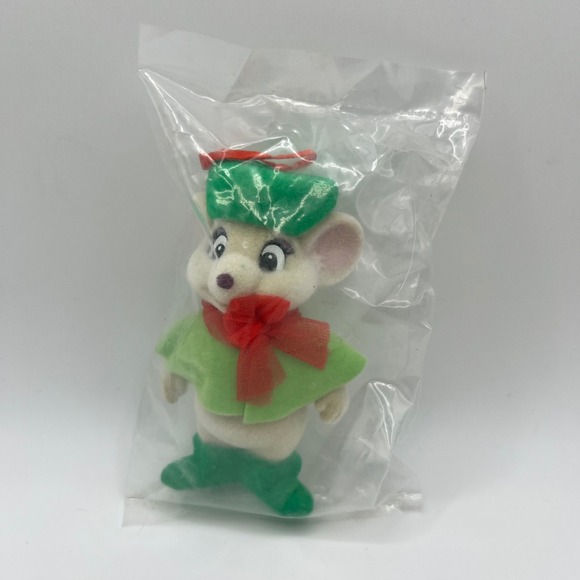 The Rescuers Down Under Miss Bianca Flocked Ornament‎ 1990 McDonald's Xmas - Picture 1 of 5